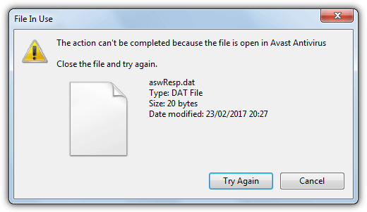 cannot delete aswresp.dat file