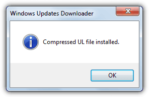 successful install of ulz file