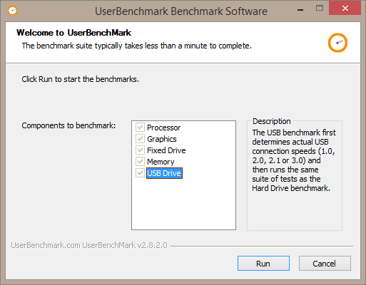 usb speed test tool user benchmark