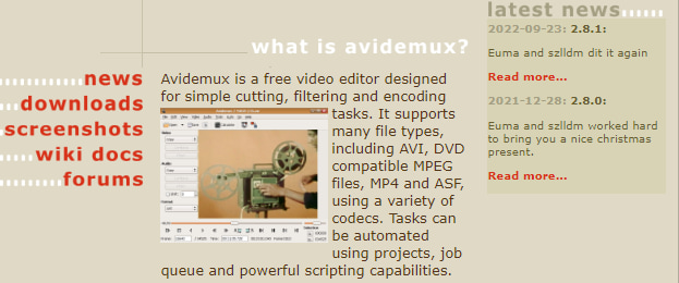 avidemux open source editor