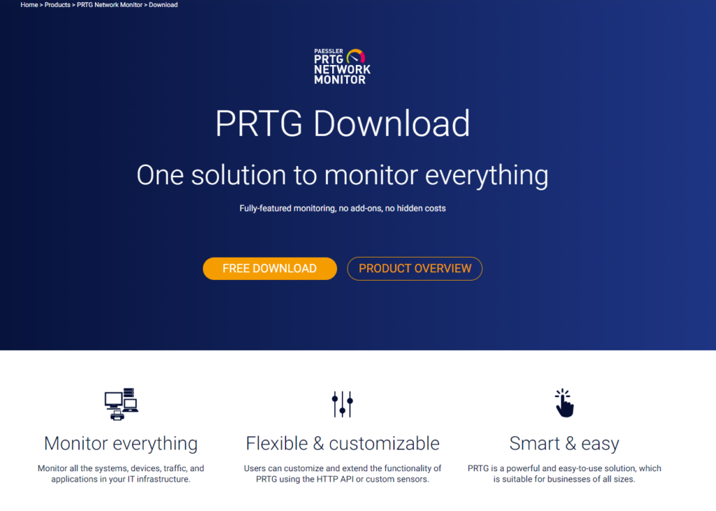 router monitoring software PRTG