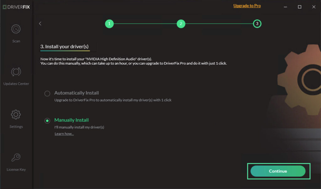 DriverFix installation homepage