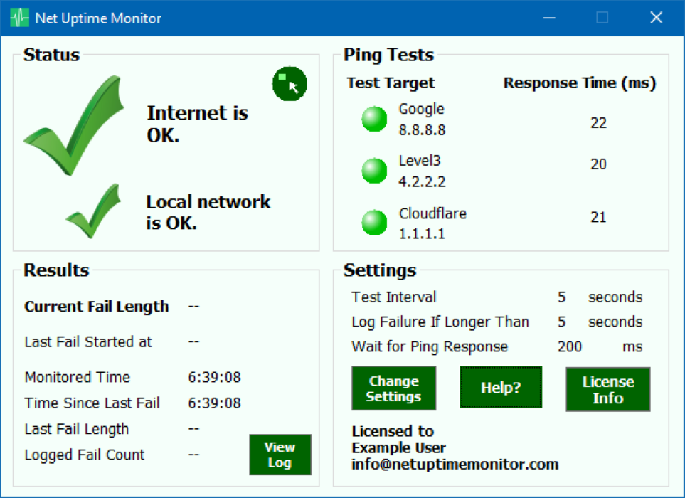network uptime monitor