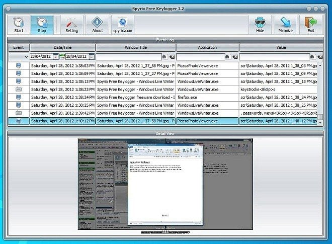 Spyrix free keylogger