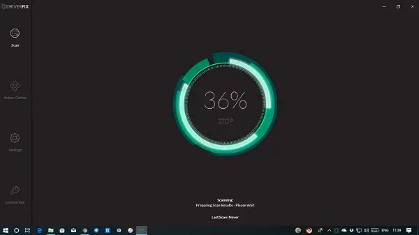 DriverFix Scan page