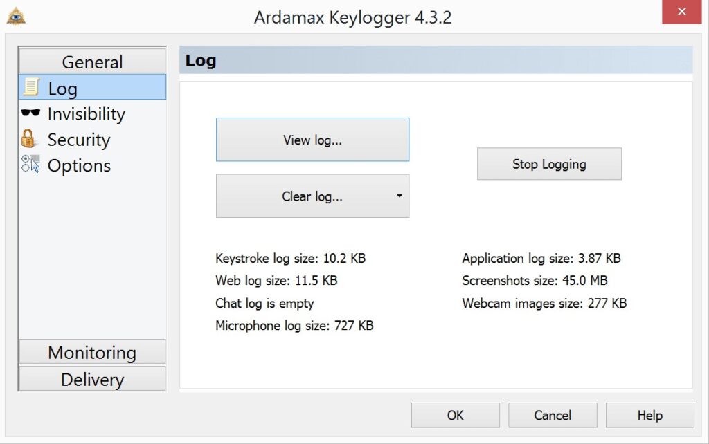 Ardamax Keylogger Best Keystroke software for Windows 10