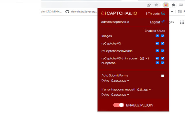 Auto CAPTCHA Solver resolve captchas on web pages 