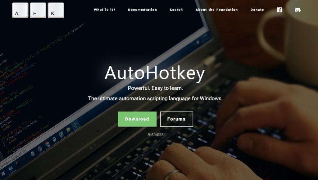 AutoHotKey open-source scripting language tool