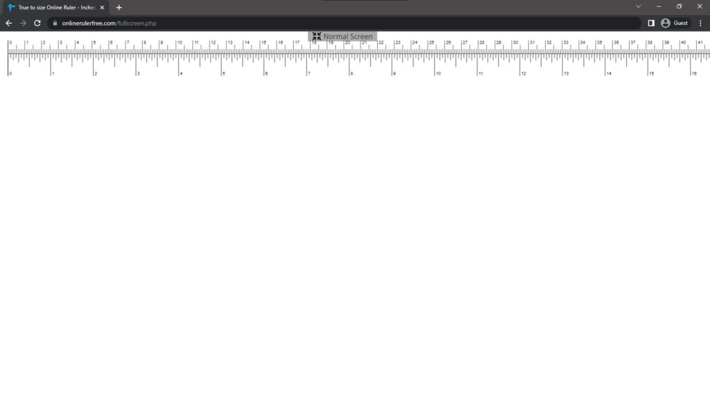 Free Online Ruler Web ruler with inches and centimeters 