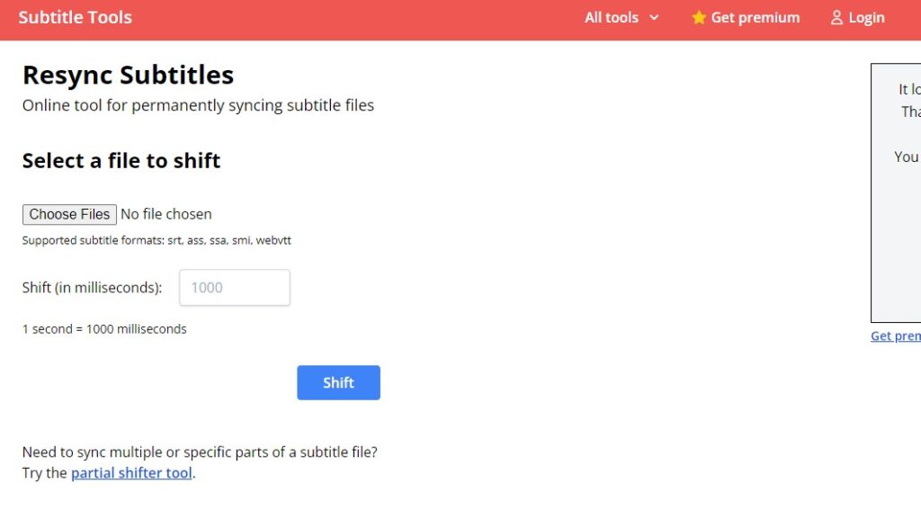 Subtitle Tools syncing your subtitle files