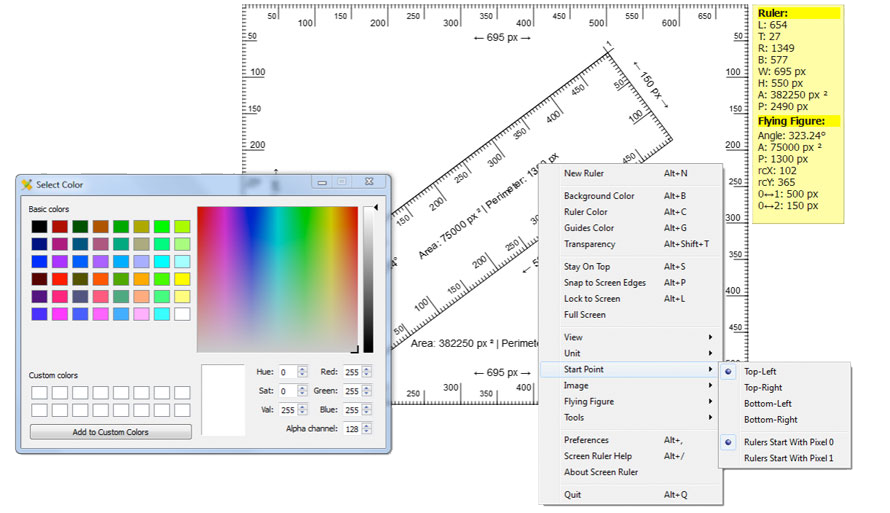 WonderWebware Screen Ruler online ruler in cm