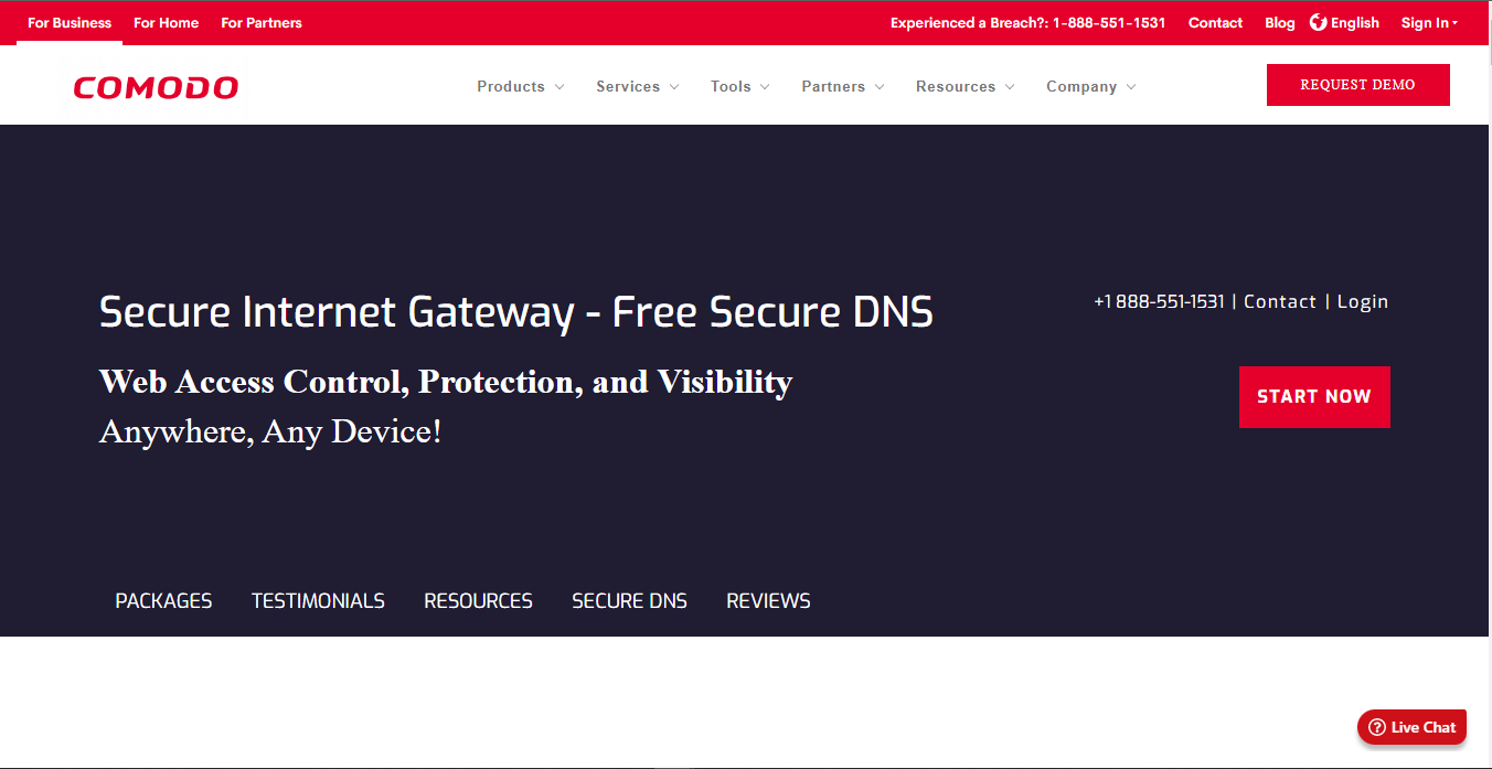 Dns control. Comodo secure DNS. Control DNS.