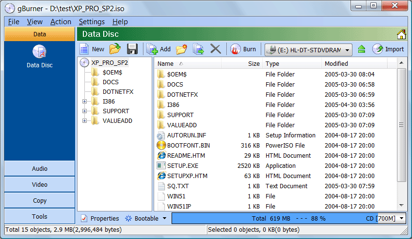 gBurner Virtual Drive best software to mount virtual drives
