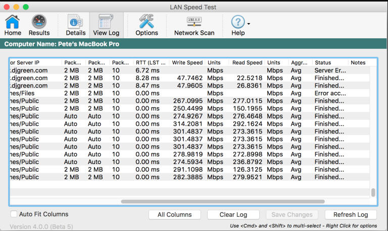 lan speed test network speed between two computers by totusoft