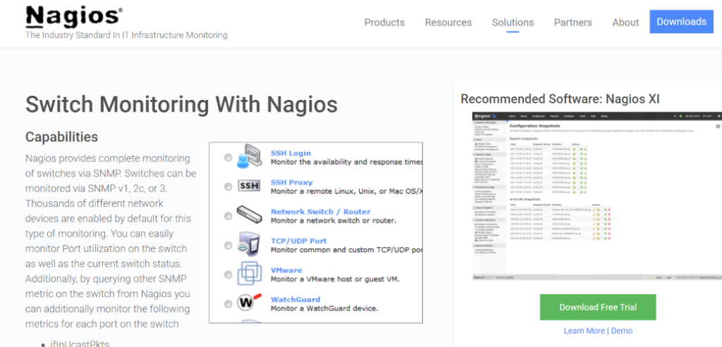 nagios monitoring tool