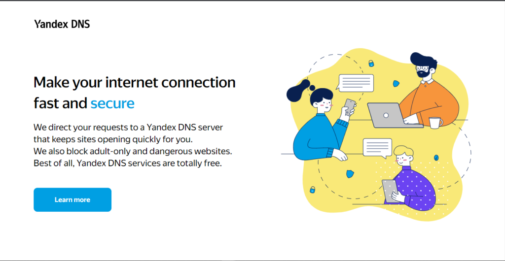 yandex dns fast and secure internet