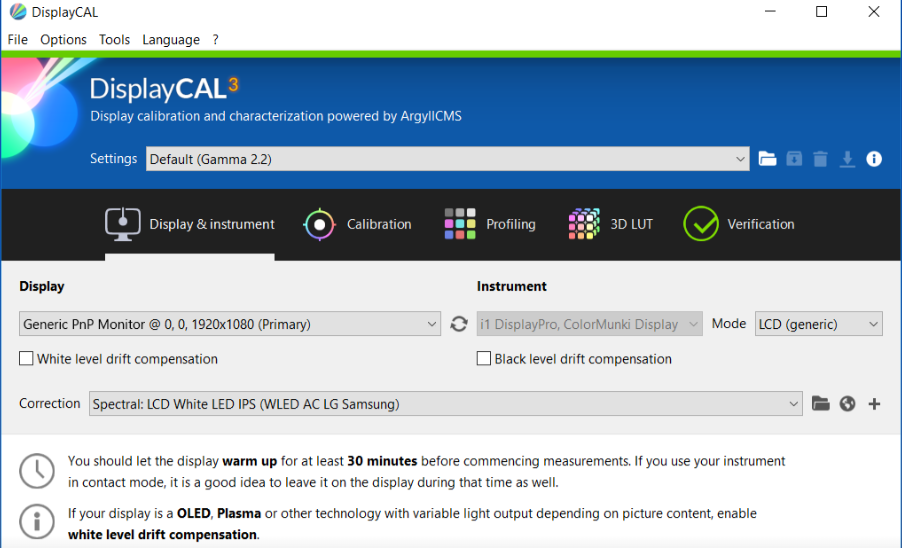 display cal