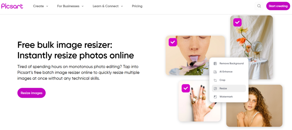 picsart bulk resizer