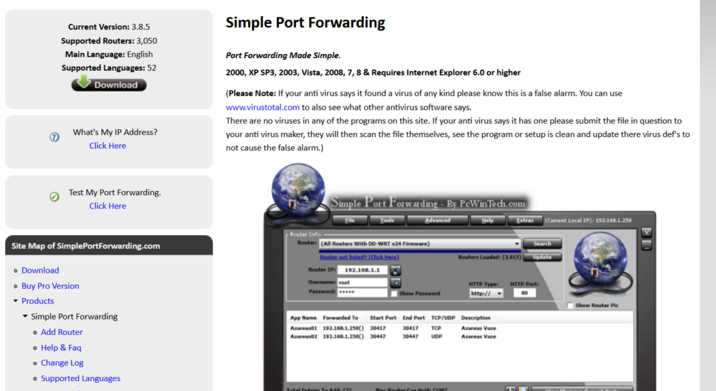 simple port forwarding