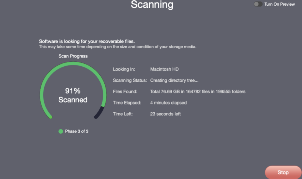 stellar data recovery scanner