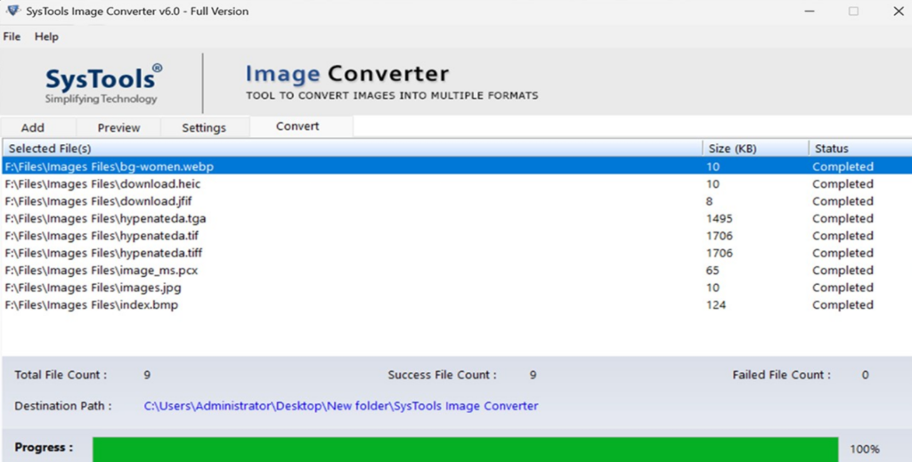 systools image converter