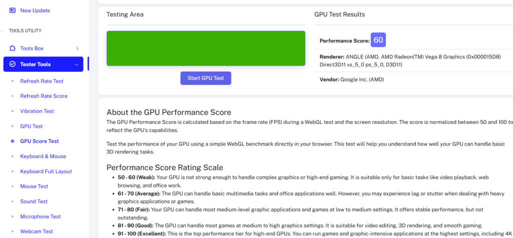 vhd combo performance score