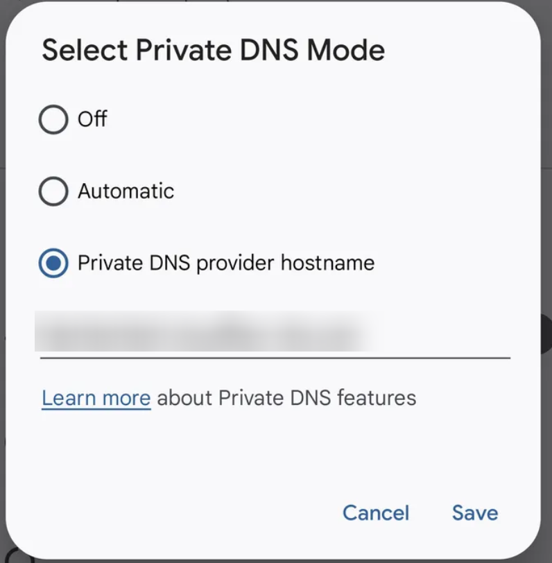 android private dns