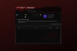 how to download ramdisk software asus rog