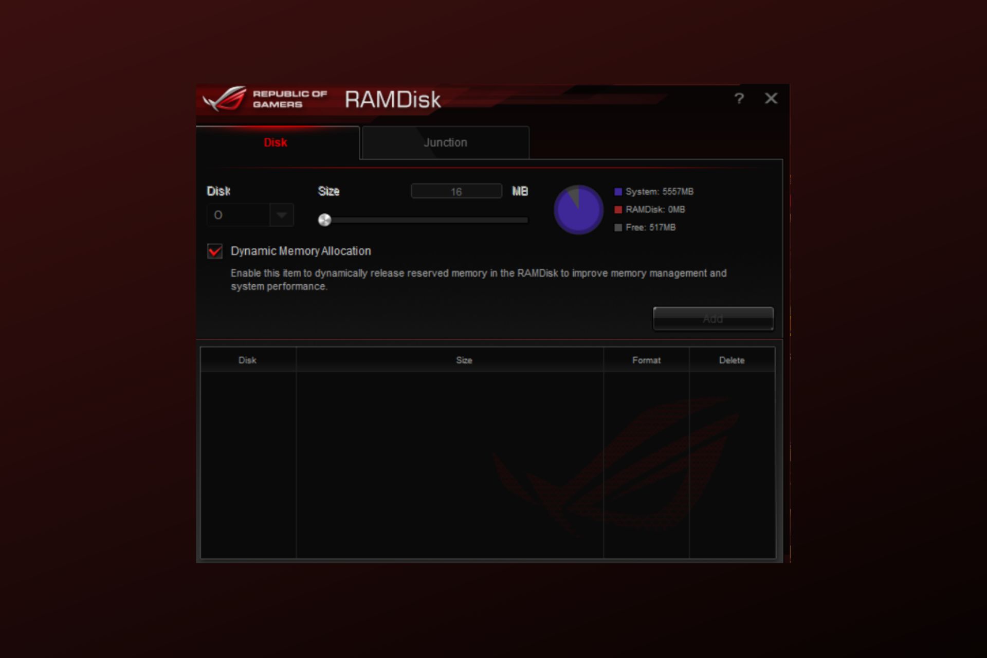 how to download ramdisk software asus rog