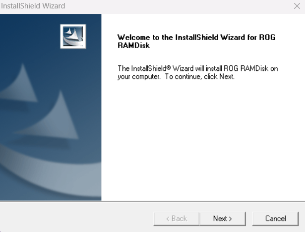 rog ramdisk install wizard